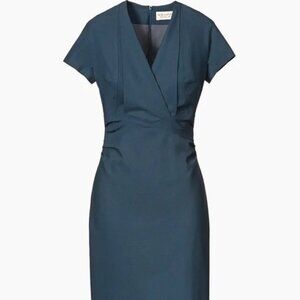 M.M. LAFLEUR Emma Dress Size 0 Made in New York - Moroccan Blue